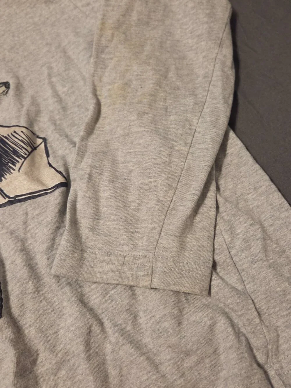 🚸4/$12🚸Gymboree Boys Grey Long Sleeve T-Shirt Size 7 Construction Dump Truck